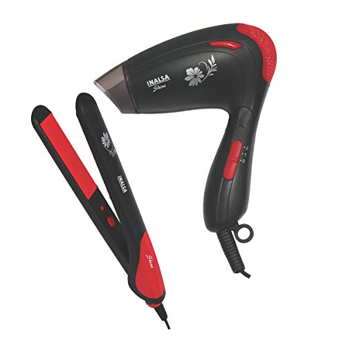 Inalsa Shine Combo Pack- Hair Straightener and Hair Dryer