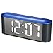 Produktbild ORPERSIST LED Wecker Digital Mit Temperaturanzeige Spiegelwecker Schlummerfunktion Nachtmodus Blaue Schale,White