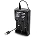 Produktbild DouTree 2018 2-Bay Speedy Universal Smart Lithium-Ionen-Akku-Ladegerät für 18650 26650 18500 18350 17670 16340 14500 10440 (A)