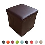 hocker braun microfaser - Angenehmer Sitzkomfort, gepolstert mit Schaumstoff, verkleidet mit hochqualitativem Kunstleder.