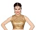 Ishin Lycra Gold Round Neck Women