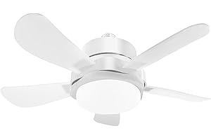 oxylops Ventilatore Soffitto con Luce LED,Ø40 cm,6 Velocità Silenzioso,Comando App/Telecomando,E27 con Base Inclusa,3 Temperature Colore,Reversibile Estivo/Inverno,Installazione Senza Operai (white)