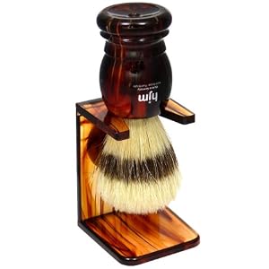 Shaving Brush HJM with Pure Bristle - Tortoiseshell