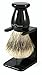 Edwin Jagger Best Badger Shaving Brush with Drip Stand - Large, Imitation Ebony