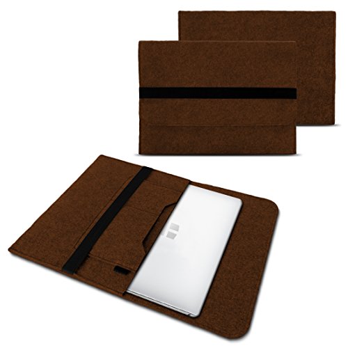 NAUC Trekstor Primebook C13 Notebook Sleeve H  lle Laptoptasche Schutzh  lle 13 3 Zoll Laptop Filz Case  Farben Braun