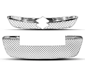 CAR SAAZ Bentley Style Front Grill Chrome Compatible with Alto K10 Type 2(2015-Present)