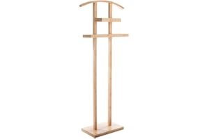 5FIVE Valet Multi-usages en Bambou - Pratique Astucieux - Coloris Bois