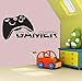 Produktbild Knncch Vinyl Wandtattoo Boy Zimmer Stuhl Spiel Wand Kunst Wandbild Gamer Controller Wandaufkleber Video Gaming Room Gamer Vinyl Kunst Decor93X42Cm