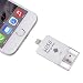 Produktbild iPhone Flash Drive 64GB, Memoria de cifrado de Touch ID Expandir Adaptador USB 3.0 y Micro USB y conector de relámpago Almacenamiento externo 3 en 1 para iPad iPod MacBook Laptop IOS Dispositivo Blanco (Flash-Laufwerk 64GB)