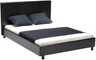 Weber Industries 035116Z Contemporain Atlanta Lit avec Sommier Polyur&eacute;thane Noir 140 x 200 cm