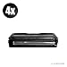 Produktbild 4X Eurotone Toner Kartuschen für Ricoh Aficio : SP C250SF / SP C250DN ersetzt Schwarze BK Patrone - kompatible Premium Alternative - Non OEM