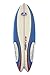 Produktbild California Board Company Sushi Fish Surfbrett 5 ft 8 – Rot/Weiß/Blau