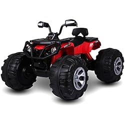 Quad elettrico ROSSO LT870 per bambini ATV MONSTER 12 V luci e suoni 5-8 km/h. MEDIA WAVE store ®