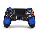 Controller PS4 Wireless DoubleShock mit Li-Ion-Akku 1000 mAh für Playstation 4. Kompatibel mit Playstation 4/Slim/Pro, PC/Windows und Playstation TV/SMART TV. (Azul)