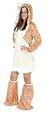Foxxeo 40213 | sexy Giraffen Kostüm für Damen Damenkostüm Karneval Fasching Party Tier S - XL, Größe:L