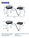 Hug Flight Adjustable Pedicure Manicure Nail Tattoo Foot Leg Rest Stool Station Chair Kit