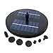 Produktbild Fenteer Solarbetriebene Teichpumpe Wasserspiel Pumpe Solar Springbrunnen Teich Solarpanel - Rund