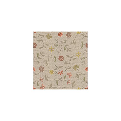 Stoff Polsterstoff Möbelstoff Bezugsstoff Meterware für Stühle, Eckbänke, etc. – Graubünden Beige Blumen - 2