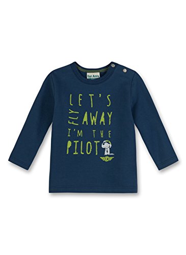 Sanetta Baby Boys 113393 Sweatshirt, Blue (nautic 50165), 0-3 Months (Manufacturer size: 056)