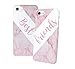 Produktbild Best Friends Pink Marble Beziehung Relationship Freundin Girlfriend Liebe BFF Bae Best Friends Love Schutzhülle aus Hartplastik Phone Case Handy Hülle Für iPhone 6 6s 7 7plus 8 X