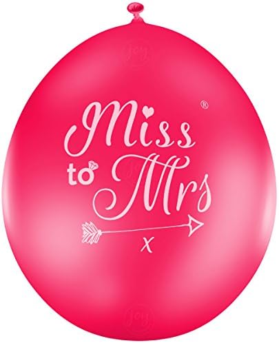 Miss to Mrs ® Hen Do Party Balloons (Sophisticated Classy Bride Quality) JC1070