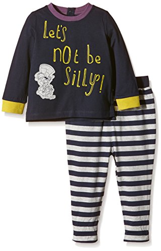 Mamas & Papas Baby Boys 0-24m Disney Mad Hatter T-Shirt and Jogger Clothing Set, Multicoloured, 9-12 Months