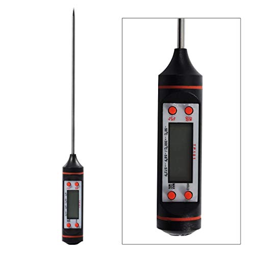 Preisvergleich Produktbild QUMOX Digitale Grillthermometer Fleischthermometer Lebensmittelthermometer digitales Bratenthermometer digital Küche Kochen BBQ Fleisch Türkei Temperatur