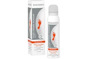 CAREMED Sanamed Fuß-Creme-Schaum Feueropal Fußschaum wärmt u. pflegt kalte Füße, 150ml