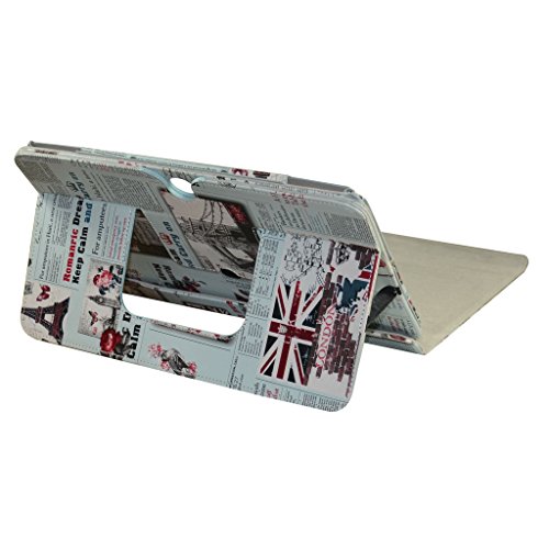 ASUS T102HA / Transformer Mini T102HA Hülle,Mama Mouth 2-in-1 Abnehmbare PU-lederne Case hülle mit Standfunktion für 10.1″ ASUS Transformer Mini T102HA Windows 10 Convertible Laptop Tablet,Zeitung - 4
