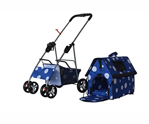 NAUY-Four-wheeled-Pet-Car-Dog-Cart-Pet-Trolley-Foldable-Cat-And-Dog-Daily-Necessities-Pet-Wolves-Dog-Cottage-Teddy-House-Four-Seasons-Universal