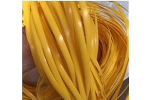 ODSK Polyethylen-Kunststoff-Rattan, synthetisches Korbgeflecht, Reparaturmaterial für Strick- und Reparatur, Rattan-Stuhl, Tischkorb, 76 m, Gelb