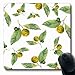 Produktbild Gsgdae Mauspad Art Clementines Zitrus auf Weiß abstrakte Natur Frische Aquarell Obst Zitrone Muster Baum Botanische längliche Form 20 x 24 cm längliches Gaming Mauspad Anti-Rutsch-Mauspad