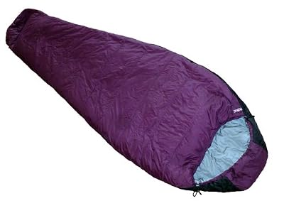 Lestra Padirac Sac De Couchage Randonnée Violet/Noir 220 X 80 Cm Ouverture Gauche