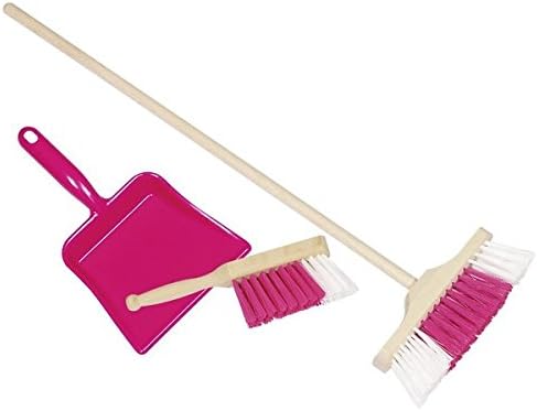 Child size dustpan and brush childrens sweeping brush set