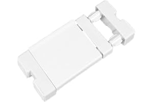 JONASHER Extendable Narrow Closet Tension Shelf Slim Cupboard Divider Rod Adjustable Cabinet Organization Storage Rack Windowsill Bathroom Shelving Unit for Small Space - White