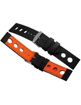 Davis ? Racing Armband Uhr Leder Schwarz 22 mm Hochwertige Qualität