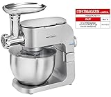 [INKLUSIVE] - Mitgeliefert werden: Plätzchenaufsatz, Wurstfülleraufsatz, Kebbe-Aufsatz, Edelstahl-Schneebesen, Aluminium-Druckguss-Rührhaken, Aluminium-Druckguss-Knethaken.