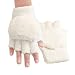 Produktbild pinkcream Damen Fashion Coral Fleece Hand Wrist Warmer Winter fingerlose Weiche Handschuhe weiß weiß Einheitsgröße