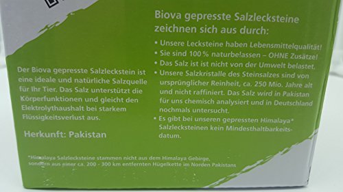 Gepresster Biova Salzlecksteine ca 2,5kg - 4