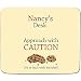 Produktbild Nancy'Schreibtisch-Ansatz (mit Vorsicht oder zumindest Kekse, Plätzchen-Name-Motiv, personalisierbar Premium-Mousepad (5 mm Dicke)
