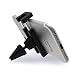 Produktbild Handyhalterung Auto Lüftung, iVoler Universal KFZ Handy Halterung Mini Autohalterung mit 360 Grad Drehung Car Mount für iPhone 7/7 Plus/6S/6s Plus/6/6 Plus/5S/5C/SE, Samsung Galaxy S8/S7 Edge, Huawei P10 Lite, LG G6, GPS, MP3 Player und andere Smartphone 51-85 mm breit - Schwarz