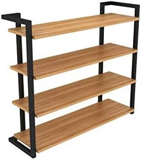 KALOY Shoe Racks， Practical Iron Art Solid Wood Multi-layer Home Living Room Porch Storage Rack Foyer Cabinet (64 * 25 * 70cm)
