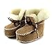 Itaar Baby Sheepskin Shearling Suedel Lined Boots Infant/Toddler Shoes 12-18 Month