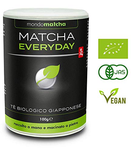 Tè Verde Matcha Bio Giapponese - Grado Premium Superiore - dai pregiati giardini del tè di Kagoshima, raccolto a mano, macinato a pietra - 100g Organic mondomatcha