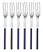 Produktbild Sambonet Rosenthal Kuchengabeln - 6 Stück - Elba - Edelstahl - Blau