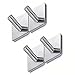 Produktbild BeiLan 4 stücke Selbstklebende Haken Edelstahl Rack für Hut Mantel Handtuch Robe Wasserdicht Rost Proof Kleiderbügel Stick-up Wandhalterung für Badezimmer Toilette Schränke Küche Organizer