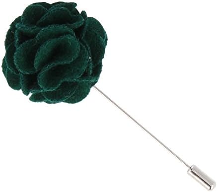 Snobbop Lapel Pin Lapel Buttons Wedding Buttons with Flower Red