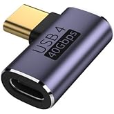 LivX USB4 40Gbps L Tip Type-C Adapt&ouml;r &ndash; 8K 60Hz 240W PD &ndash; Erkek Dişi USB-C Dirsek D&ouml;n&uuml;şt&uuml;r&uuml;c&uuml; &ndash; Thunderbolt 4 Uyumlu OTGC