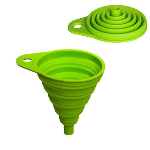 Home Optimal Silikon Falttrichter, 8cm Durchmesser. Trichter perfekt für die Küche und Heimwerken