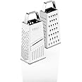 Ritu Steel 5 in 1 Grater and Slicer with 4 Sides for Cheese, Vegetables, Ginger, Garlic (Silver)
